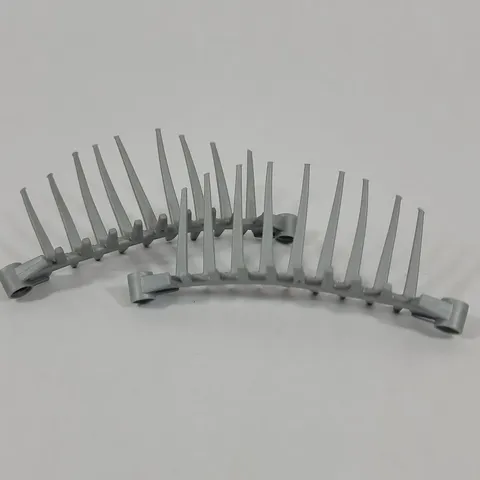 2X LEGO Bionicle PEARL LIGHT GREY Barraki Flexible Spine 8922 Part Lot 57562