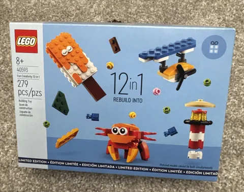 LEGO 40593 Fun Creativity 12-in-1 Promotion Set 279 Pcs Factory Sealed RARE!