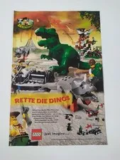 Rare Advertising Flyer Promotional Sheet LEGO Adventures Dinos 5987 5921 5935 5934 2000