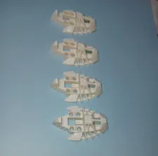 4 Bionicle Lego Parts number 53549 Foot Feet White Toa Inika Ellipticl Alt 57476