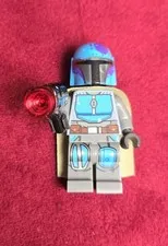 Mandalorian Tribe Warrior LEGO Minifigure Star Wars Action Figure with Blaster