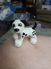 Duplo Figure Lego White Dog Puppy Dalmatian Replacement Pet Animal J