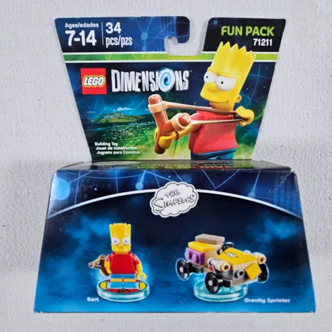 LEGO Dimensions Fun Pack The Simpsons Bart 71211 New Sealed 34pc Yellow