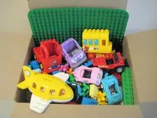 Lego Duplo Lot Building Blocks Base Plates Vehicles Assorted Parts & Pieces (A)