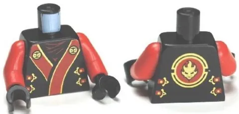 LEGO® Part 973pb1381c01 - Torso Ninjago Robe with Red and Gold Sash Pattern Kai