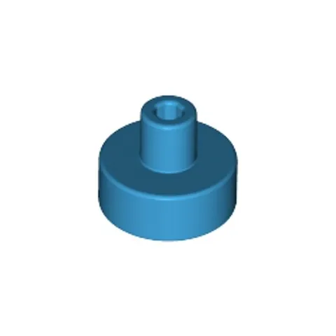 LEGO Briques 20x Foncé Azur 1x1 Rond Carreau 3.2mm BAR 1.5mm Trou 6223733 31561