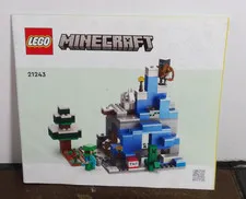 Lego Minecraft Frozen peaks Instruction Booklet Only