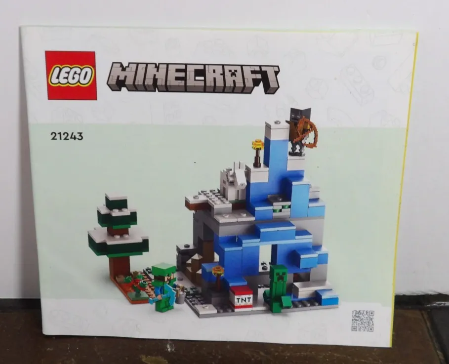 Lego Minecraft Frozen peaks Instruction Booklet Only