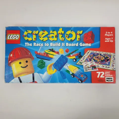 LEGO CREATE-IT Race to Build It Board Game 03093 RoseArt Missing Some Legos