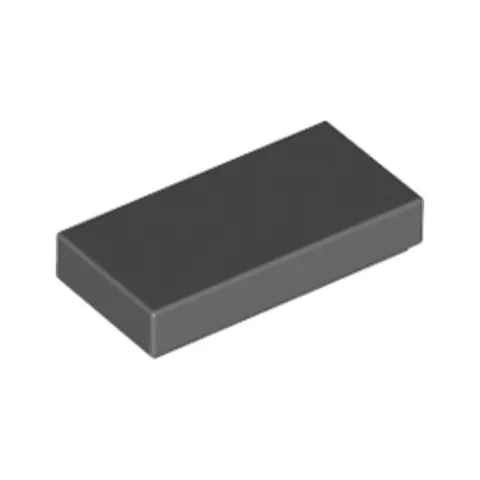 Lego Bricks 20x Dark Stone Grey 1x2 Tile Flat Thin Studless 4211052 3069 NEW
