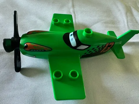 LEGO Duplo Disney Planes Ripslinger Green Racing Airplane Figure W/ Propeller