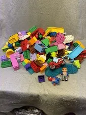 Mixed Lot Of 150 Lego Duplo Blocks, Figures, & Pieces