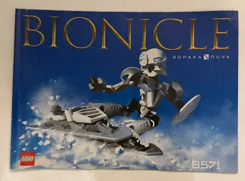 LEGO Bionicle 8571 Kopaka Nuva Instruction Manual Booklet Only 2002
