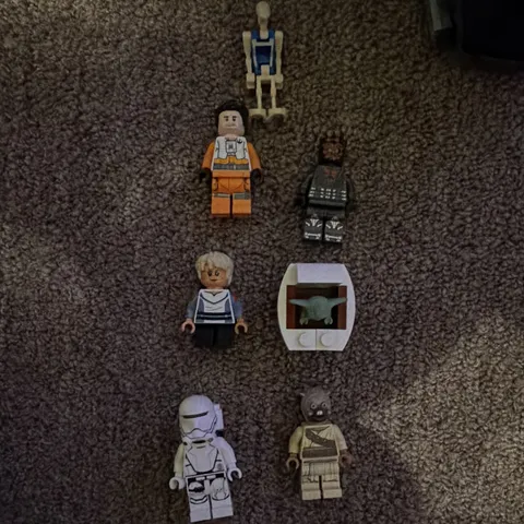 LEGO Star Wars Minifigures Bulk Lot w/ Grogu, Multicolor Plastic (6 pcs)