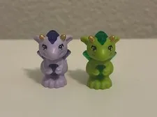 Rare LOT of 2 Lego Elves Floria & Fledge Baby Dragons