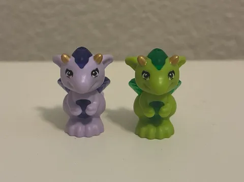 Rare LOT of 2 Lego Elves Floria & Fledge Baby Dragons