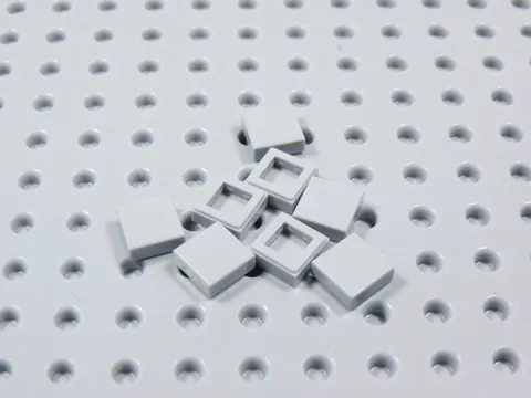LEGO Lot of 8 Light Bluish Gray 1x1 Smooth Tiles Plates BR