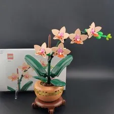 LEGO:  MINI ORCHID in POT ( 10343 ) 100% Complete READ