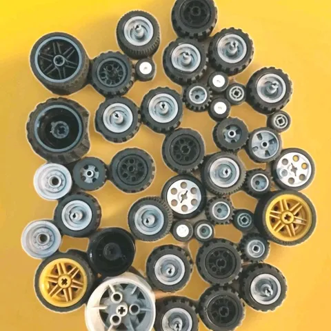 Lego Vehicle Wheels Assorted Toy Parts Lot of 43, Uesd