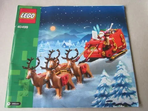 Lego Building Instructions Instruction 40499 Santa with Reindeer Sleigh