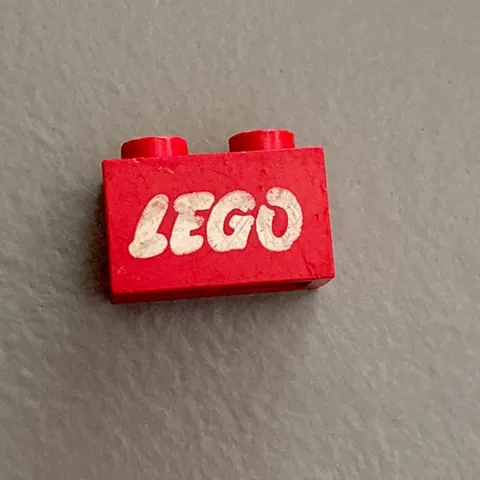 LEGO Part 3004pr9961 Vintage Open O" logo USA 1960-1970s RARE by Samsonite