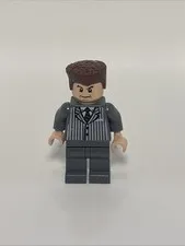 Lego Spider-Man 3 Minifigure: Harry Osborn (spd022) Gray Suit 4857 Ock's Lab