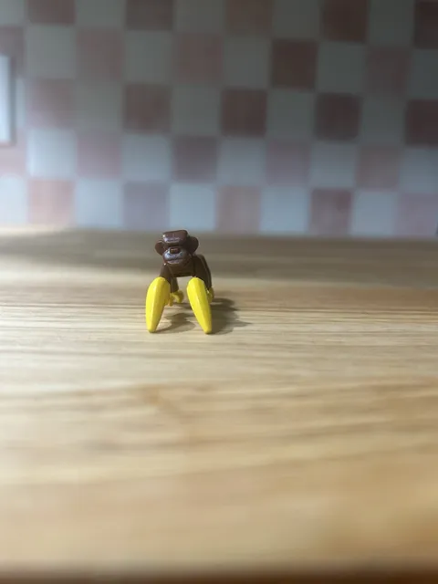 LEGO Monkey miniFigure Brown with Yellow Banana Brown/Yellow Plastic