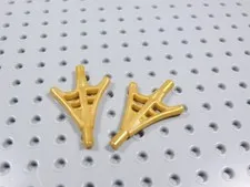 LEGO Lot of 2 Pearl Gold Small Spider-Man Web Weapon Minifig AZ