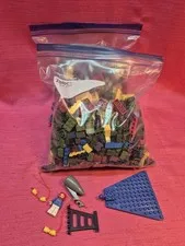Vintage LEGO Mixed Bulk Lot 3.13 LB Assorted Bricks Parts Pieces Minifig Plate