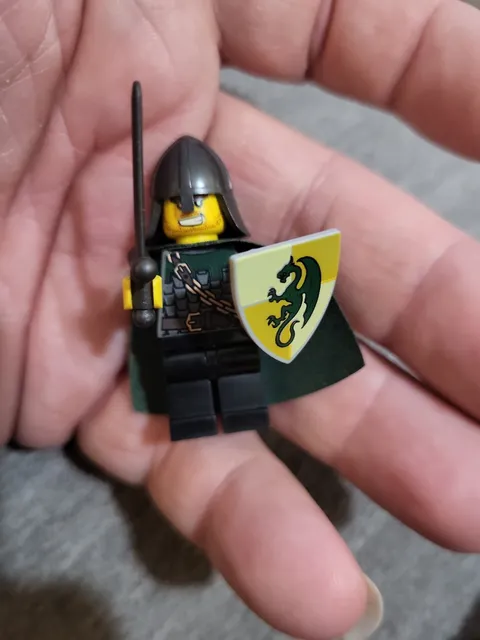 LEGO Castle Dragon Knight Minifigure w/ Shield, Sword, Helmet