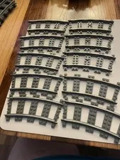 LEGO 9V Train 20 Used  Curved  Pieces of Track (4520) PLEASE READ