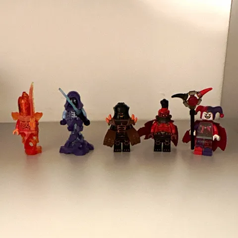 LEGO Nexo Knights Minifigure Lot of 5, Jestro, Flama, Rogul, General Magmar,