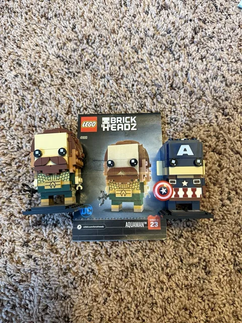 Lego Brickheadz Captain America & LEGO BrickHeadz Aquaman (Manual for Aquaman)