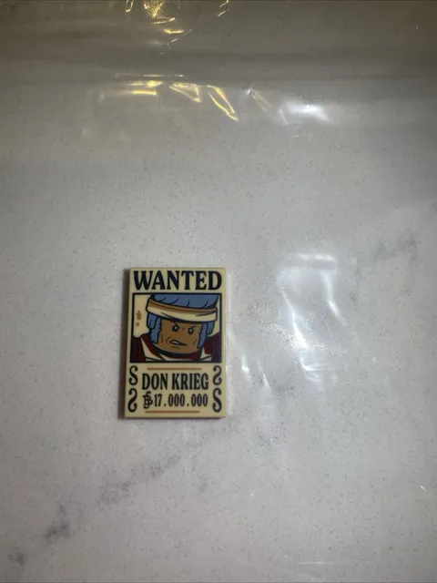 LEGO One Piece DON KRIEG Wanted Poster 75636 75637 75638 75639 NEW Printed Luffy