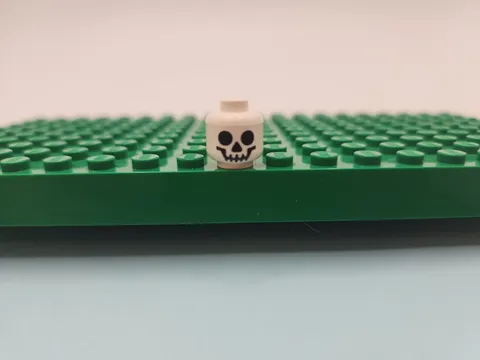 Lego Skull Head Skeleton Minifigure Monster Alien Space Evil Castle Round Eyes