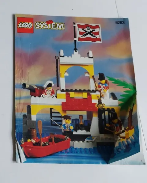 LEGO 6263 Imperial Outpost Pirates Instructions Manual ONLY Good Quality