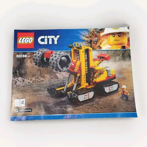 Lego City 60188 Book 4 Instruction Booklet Only No Bricks