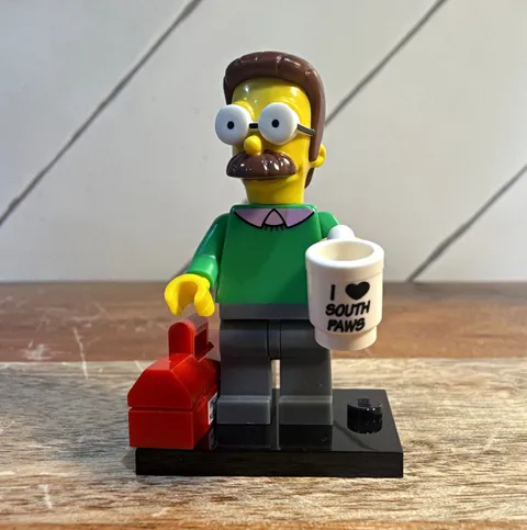 LEGO Simpsons Series 1 Ned Flanders SIM013 Minifigure 71005 Complete CMF