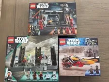 3 Lego Star Wars Sets (75385 + 75386 + 75437) - NO Mini Figures (Build Only)