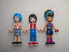 LEGO Friends Minifigures From #41708 Roller Disco Arcade Evelyn Andrea Jackson
