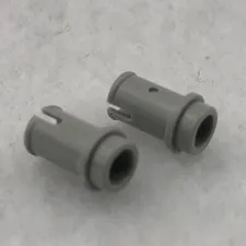 LEGO 4274 Light Bluish Gray Technic, Pin 1/2 without Friction Ridges (x2)