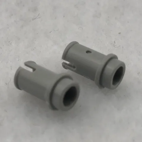 LEGO 4274 Light Bluish Gray Technic, Pin 1/2 without Friction Ridges (x2)