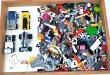 5 lbs Bulk LEGO Diverse Mix of Bricks, Car Frames, Chassis, stored on (W2-M)
