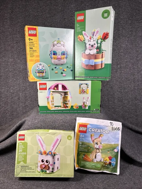 LEGO Easter Bundle 5 Sets – All Factory Sealed NIB – Retired & Limited Edition