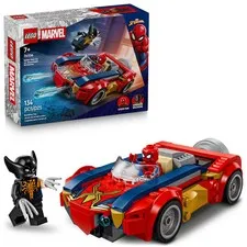 LEGO Marvel Spider-Man Car vs. Venomized Wolverine Building Set, 134 Pieces