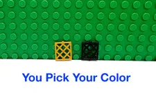 LEGO  Window 1x2x2 Pane Glass Lattice "You Pick Your Color and Qty" NEW