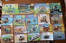 HUGE LOT LEGO Creator 3 in 1 INSTRUCTION BOOK Lot of 51 Booklets