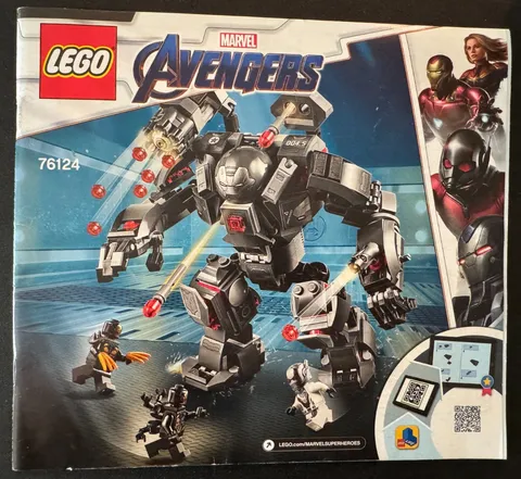 LEGO Marvel Avengers 76124 War Machine Buster Manual Only