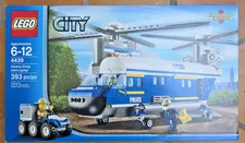 LEGO City Police Heavy-Duty Helicopter 4439 Complete Set 393 Pieces Box 2012 NEW