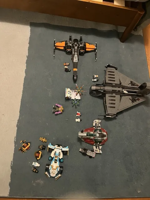 LEGO Bulk Lot Mixed Pieces, Ships/Vehicles & Minifigures, Multicolor